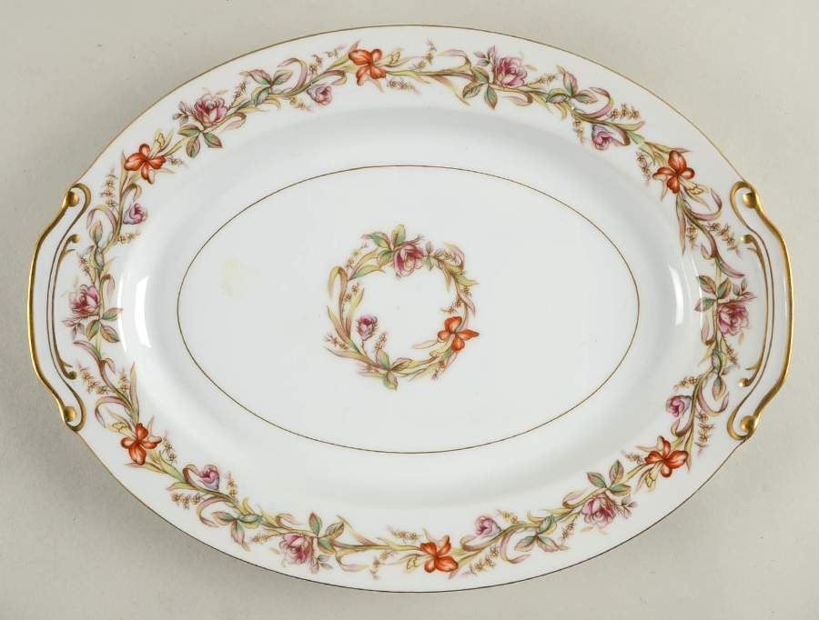 Cynthia 14" Oval Serving Platter by Sango-1