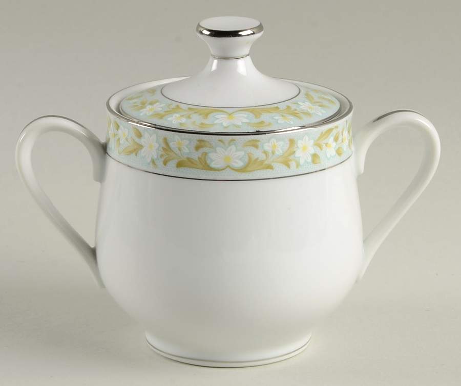 Daisy Chain Sugar Bowl & Lid by Sango-1