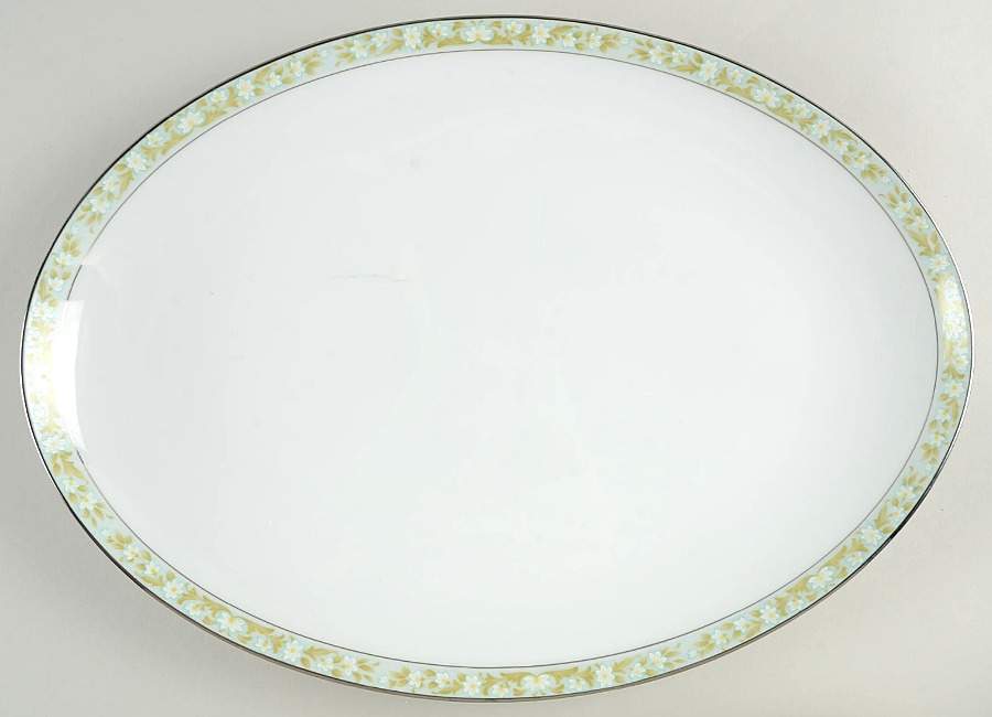 Daisy Chain 16" Oval Serving Platter by Sango-1