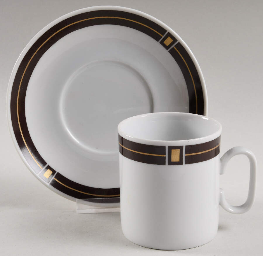 Davos Flat Cup & Saucer Set by Sango-1