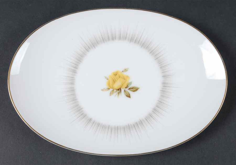 Dawn (Gold Trim) Relish/Gravy Underplate by Sango-1