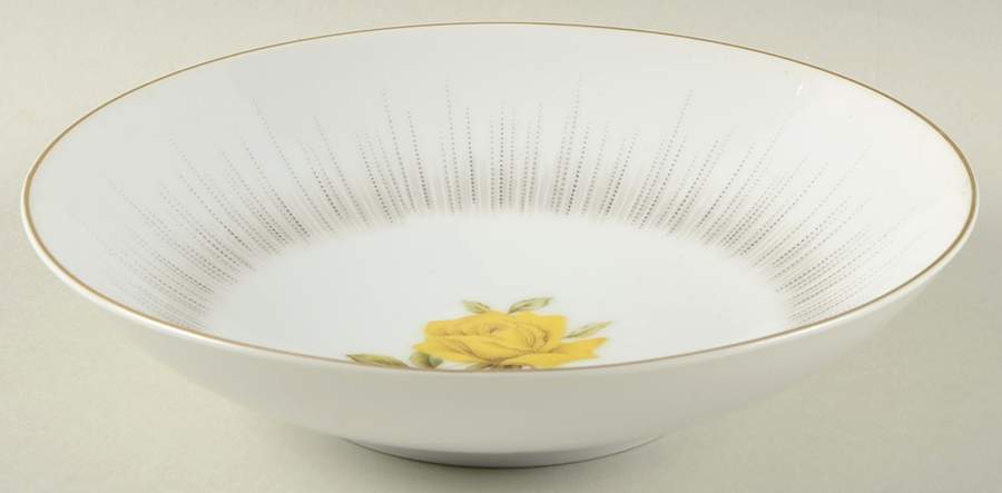 Dawn (Gold Trim) Coupe Soup Bowl by Sango-1