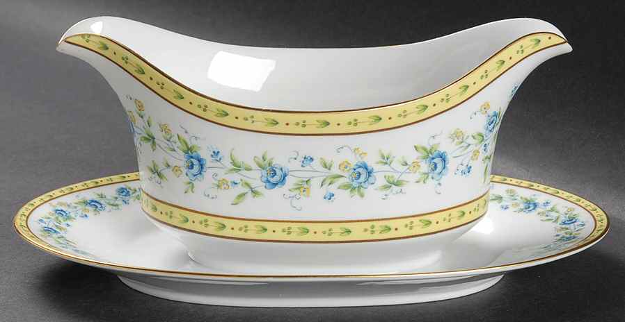 Deauville Gravy Boat with Attached Underplate by Sango-1