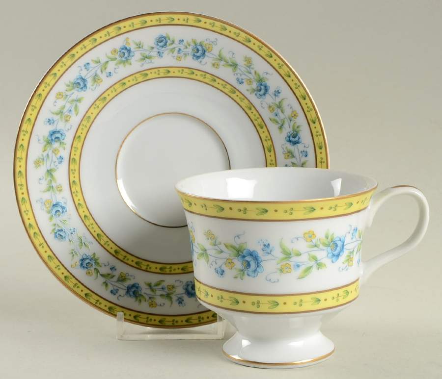 Deauville Footed Cup & Saucer Set by Sango-1