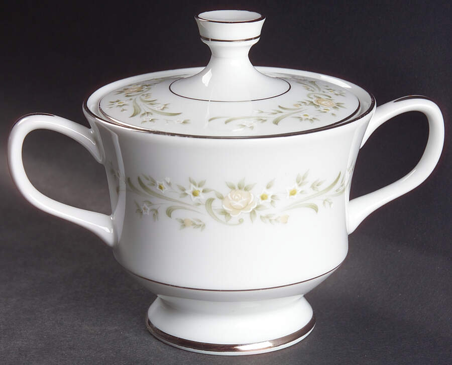 Debutante Sugar Bowl & Lid by Sango-1