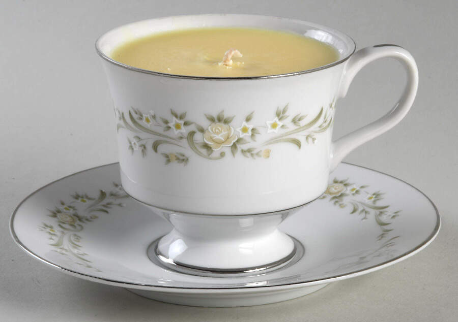 Debutante Scented Cup & Saucer Candle-Coffee  HC by Sango-1