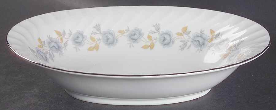 Delicato 10" Oval Vegetable Bowl by Sango-1