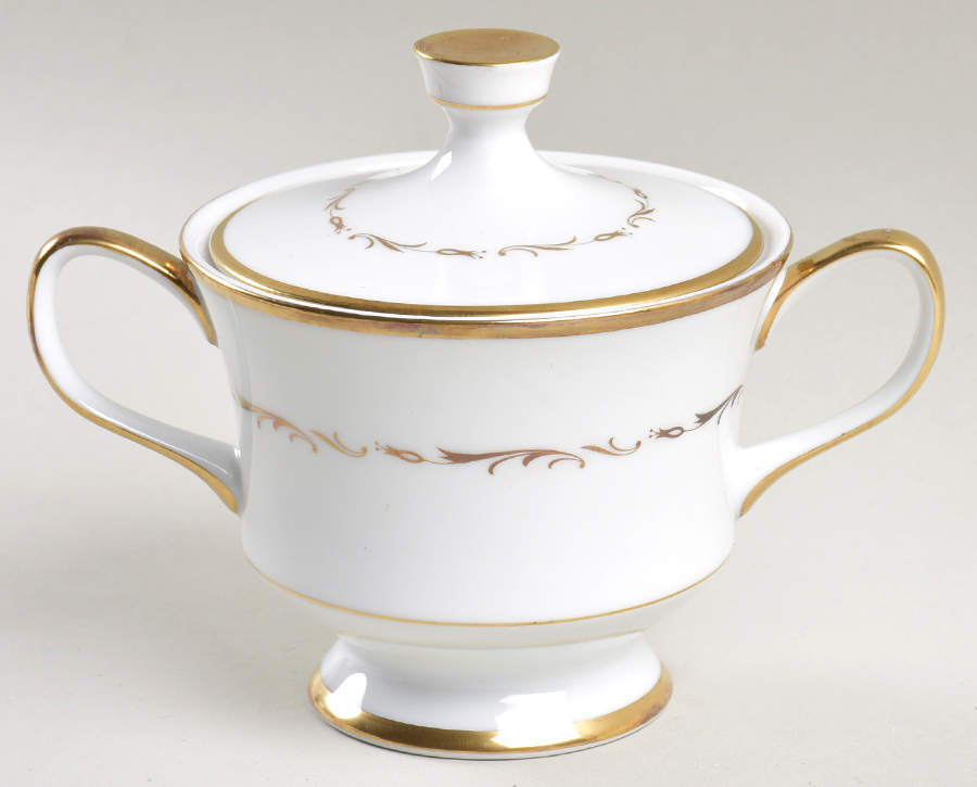 Diadem Sugar Bowl & Lid by Sango-1