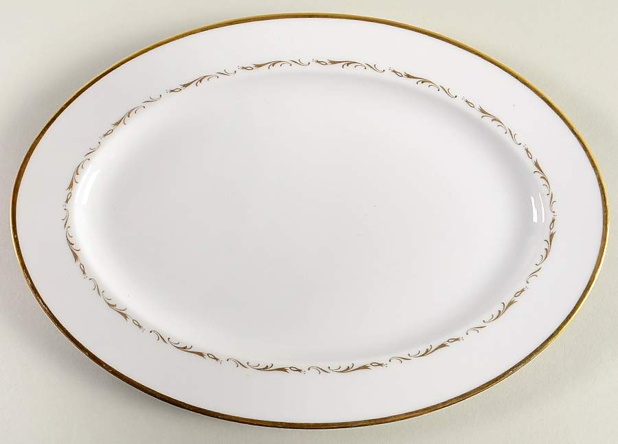 Diadem 12" Oval Serving Platter by Sango-1