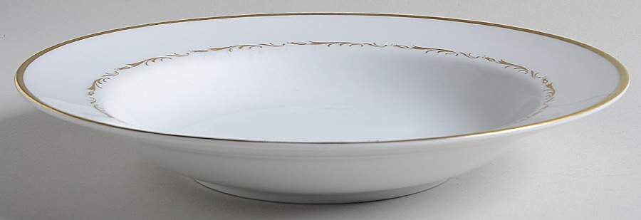 Diadem Rim Soup Bowl by Sango-1