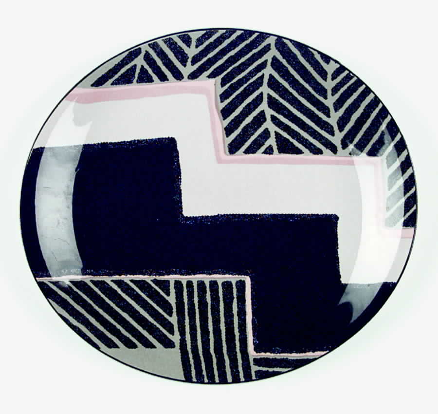 Dimension Black Dinner Plate by Sango-1