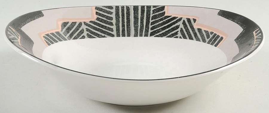 Dimension Black 10" Round Vegetable Bowl by Sango-1
