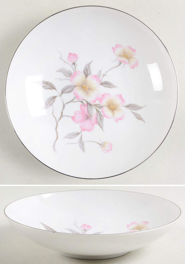 Dogwood Coupe Soup Bowl by Sango-1