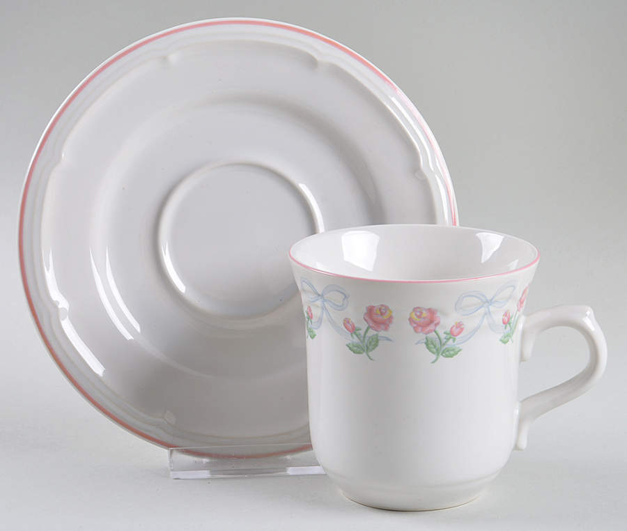 Dolce Flat Cup & Saucer Set by Sango-1