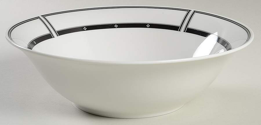 Domino 9" Round Vegetable Bowl by Sango-1