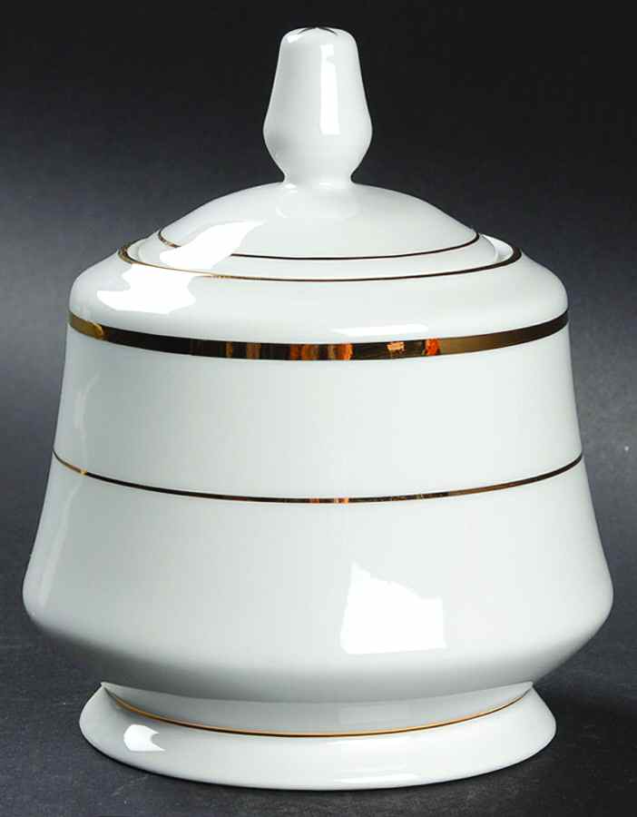 D'Or Sugar Bowl & Lid by Sango-1