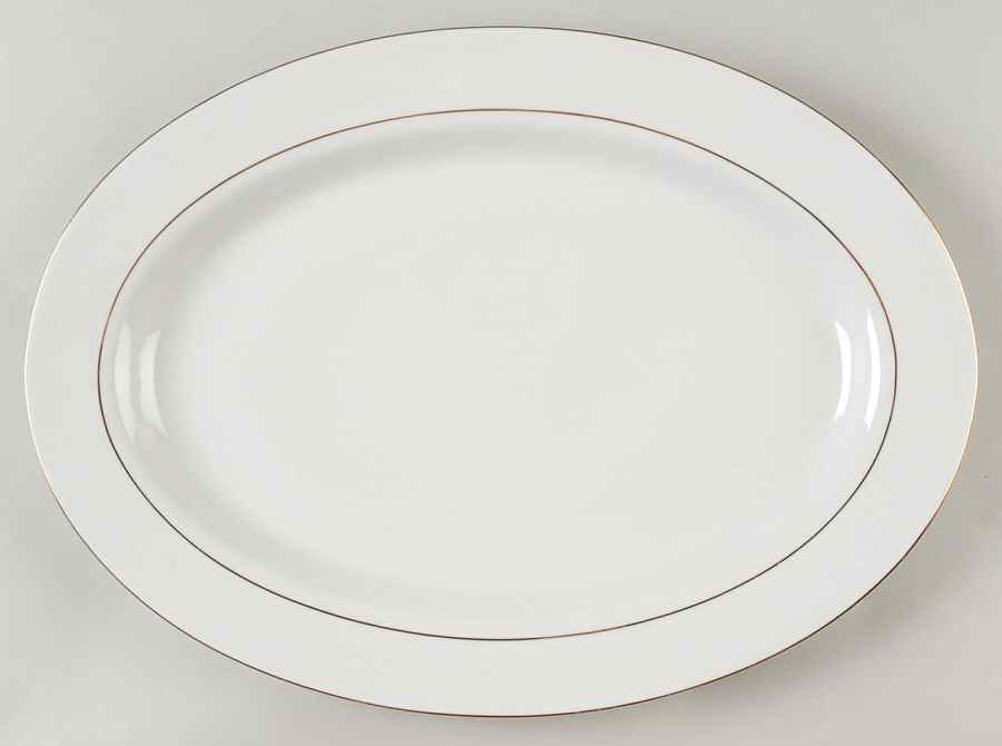 D'Or 14" Oval Serving Platter by Sango-1