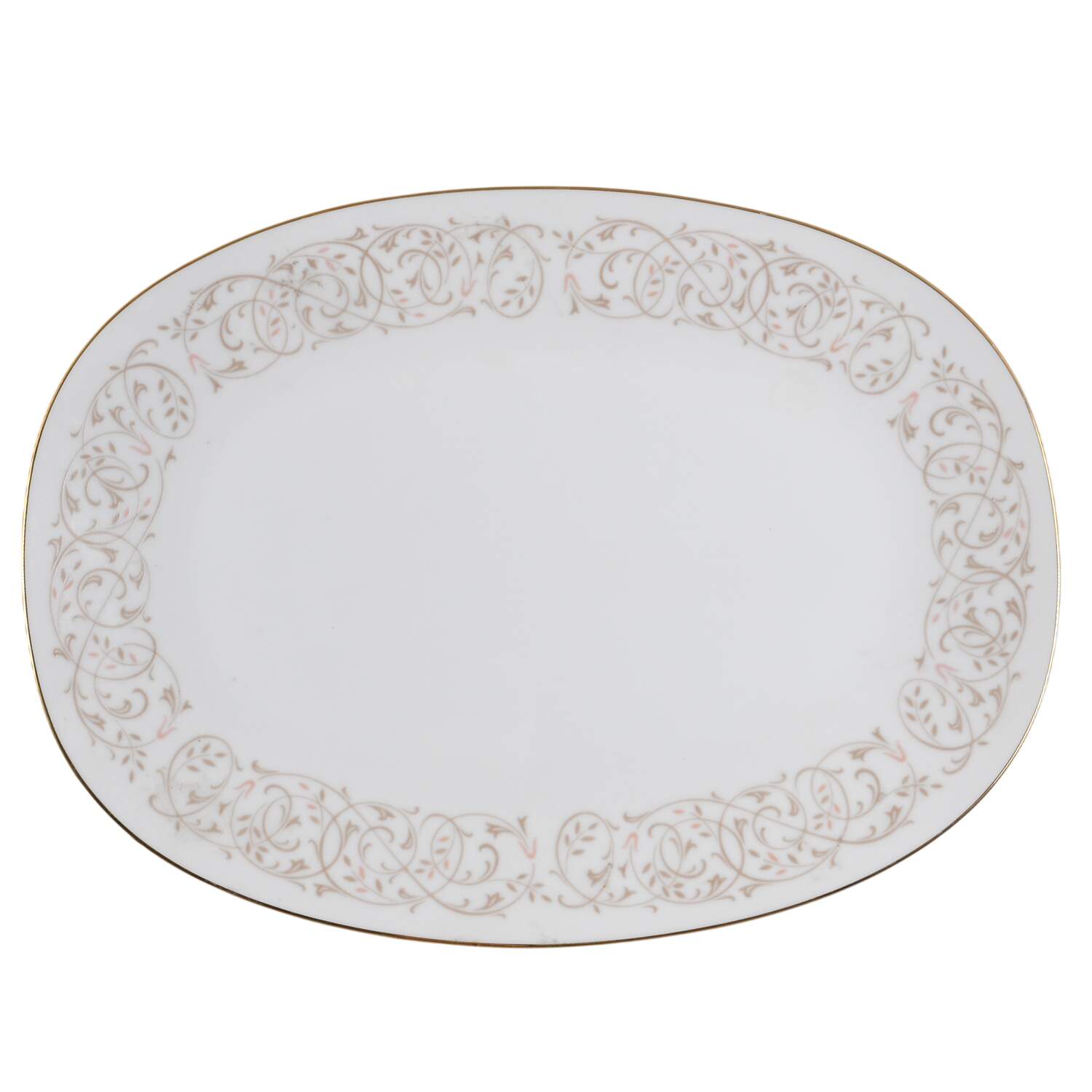Dorchester 12" Oval Serving Platter by Sango-1
