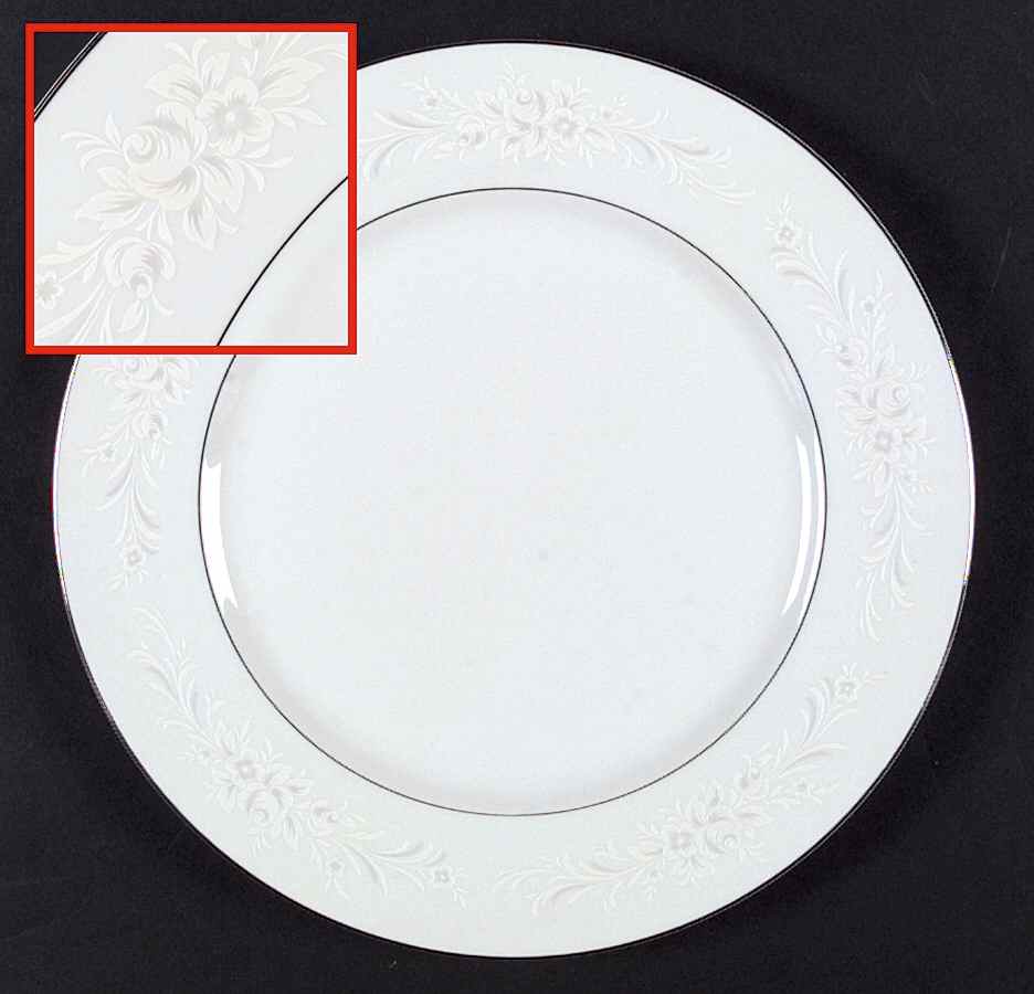 Dover Rose Dinner Plate by Sango-1