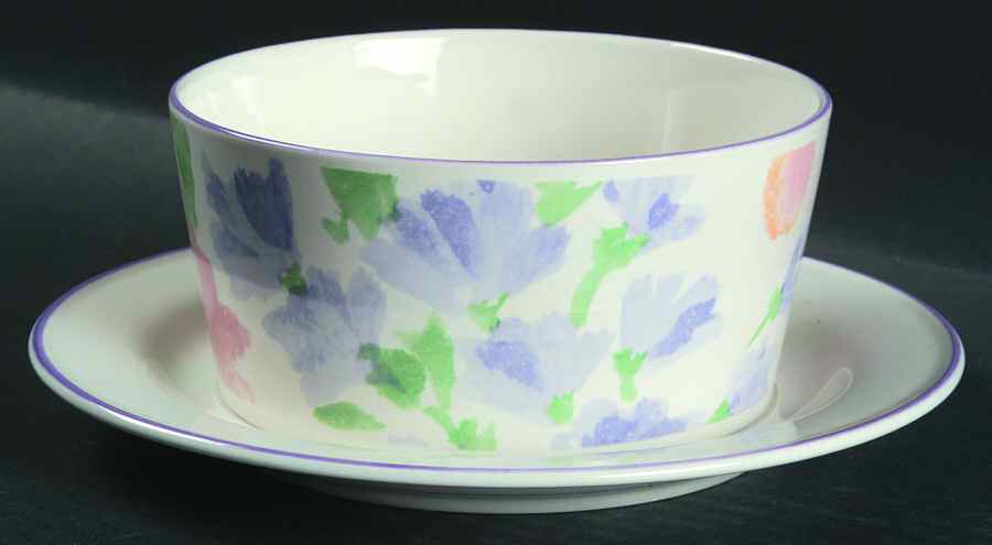 Dreamtime Gravy Boat with Attached Underplate by Sango-1