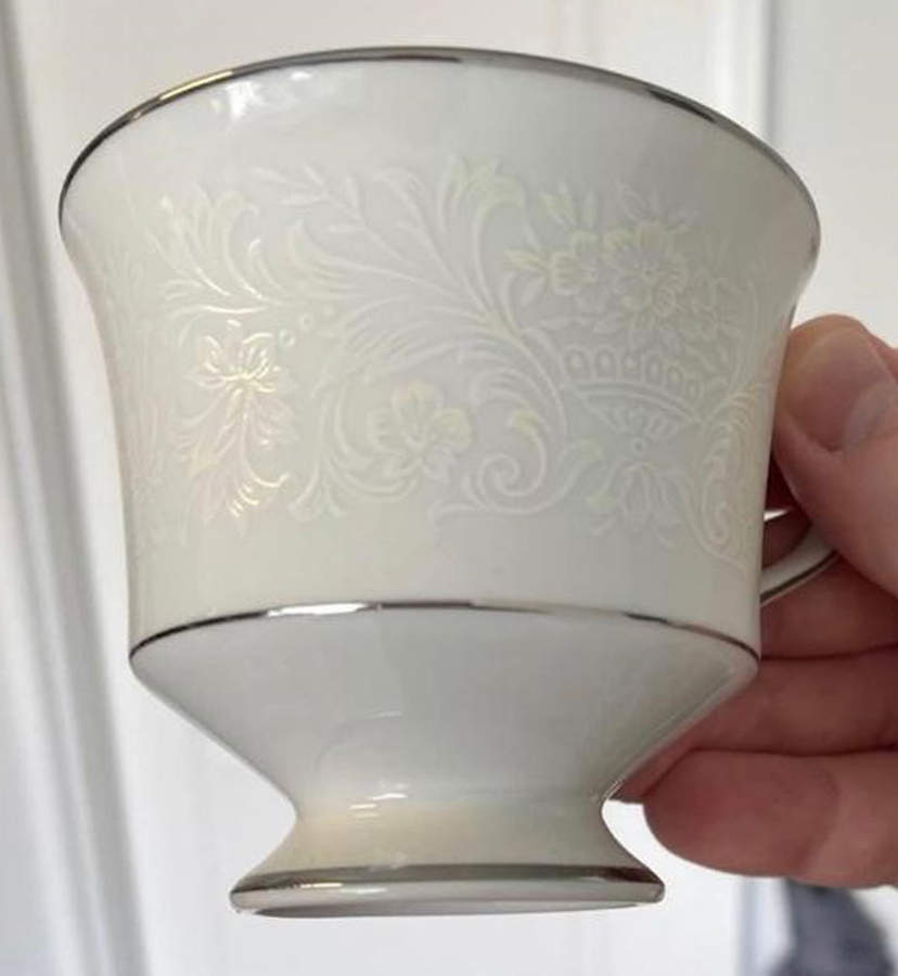 Dresden Lace Footed Cup by Sango-1