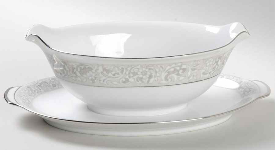 Duchess Gravy Boat with Attached Underplate by Sango-1