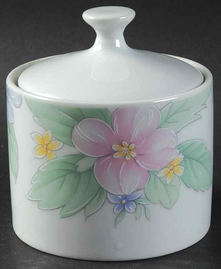 Eden Sugar Bowl & Lid by Sango-1