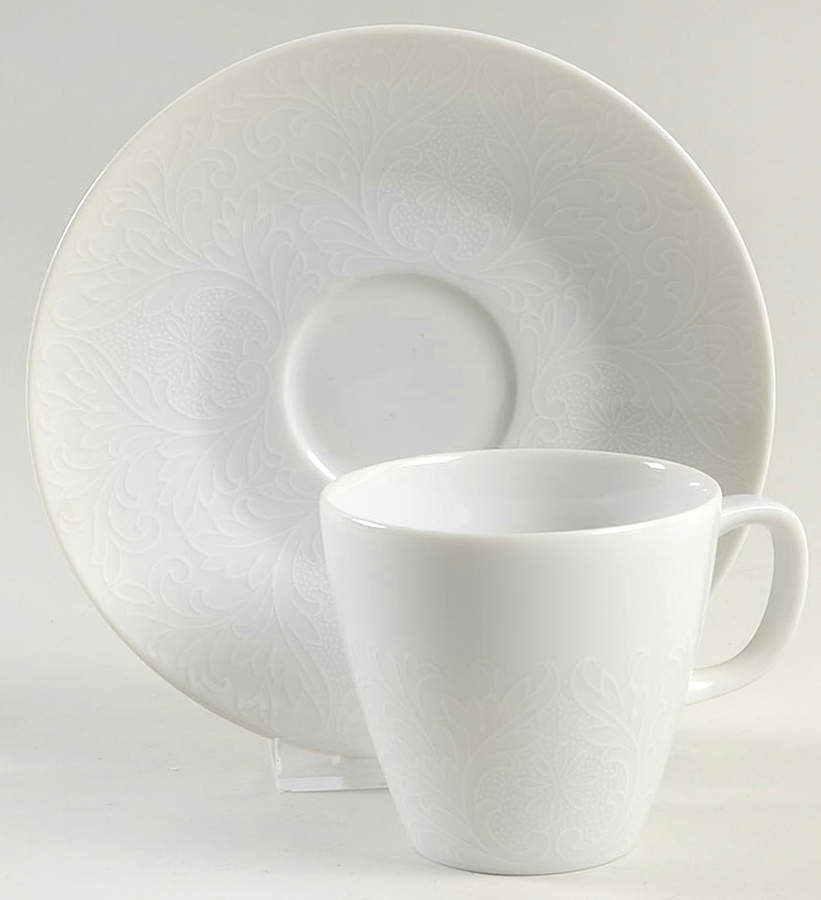 Elegance Flat Cup & Saucer Set by Sango-1