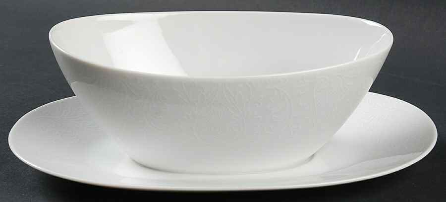 Elegance Gravy Boat with Attached Underplate by Sango-1