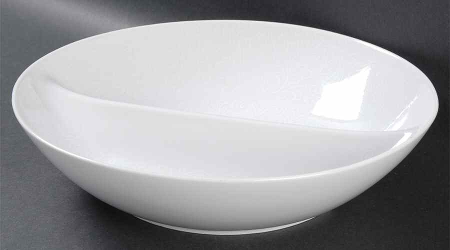 Elegance 9" Round Divided Vegetable Bowl by Sango-1