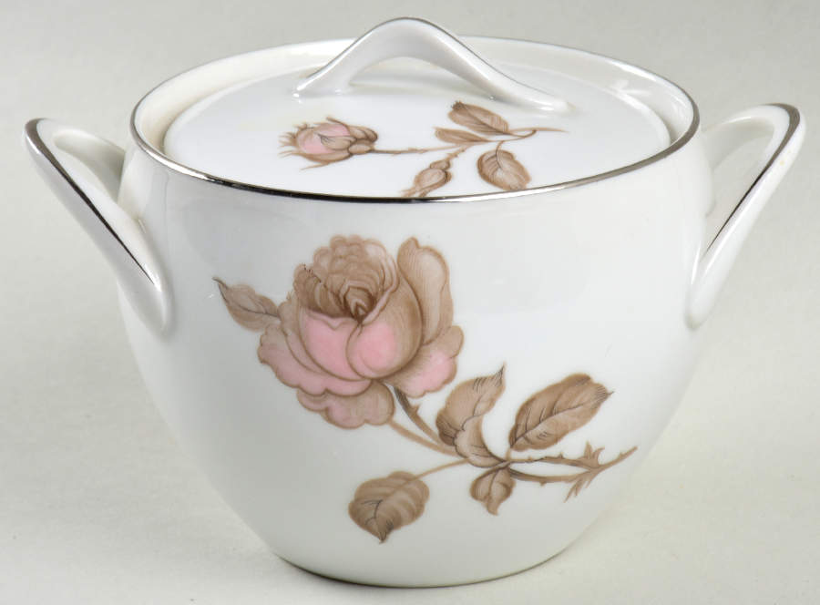 Ellen Sugar Bowl & Lid by Sango-1