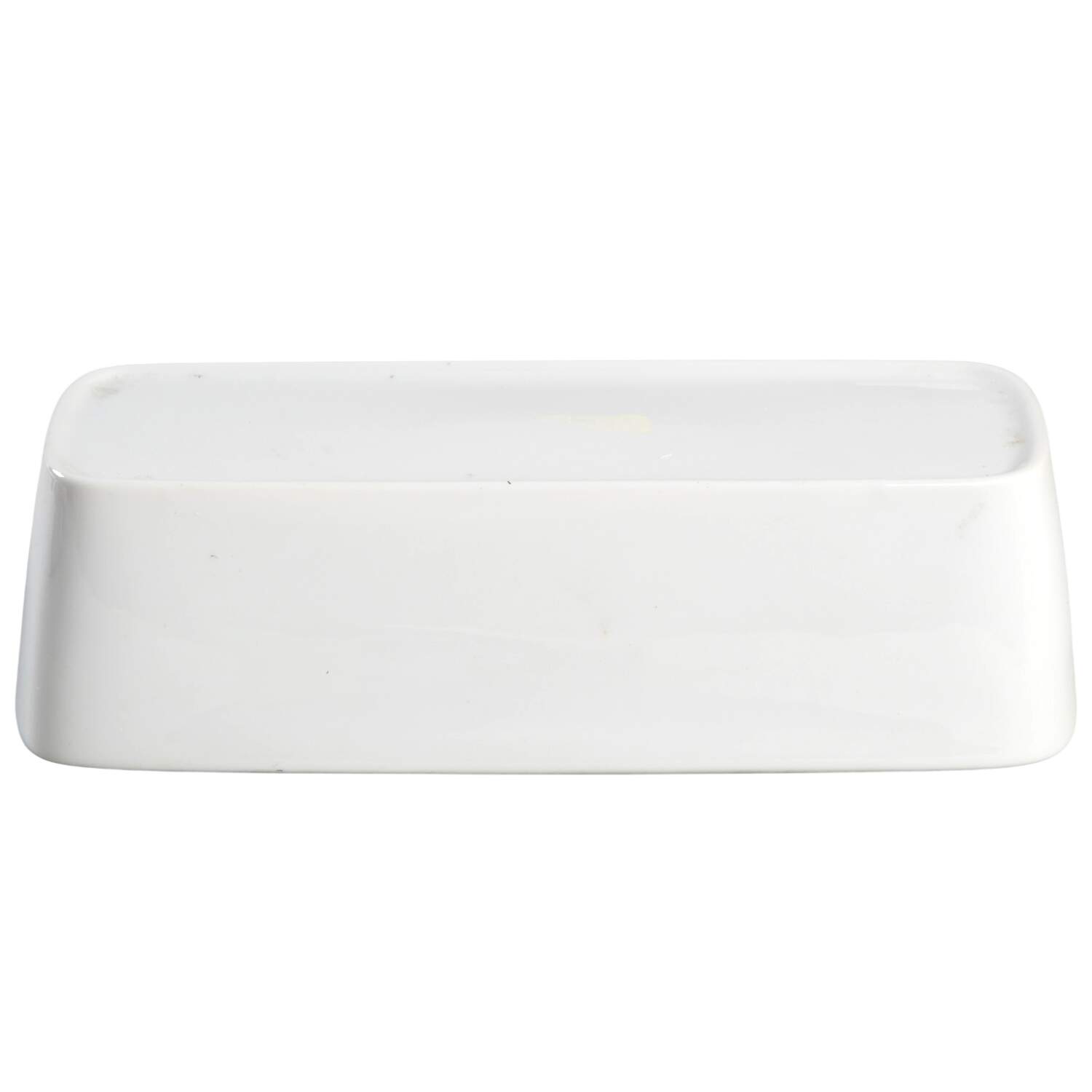 Elite White (Coupe) Lid for 1/4 Lb Butter by Sango-1