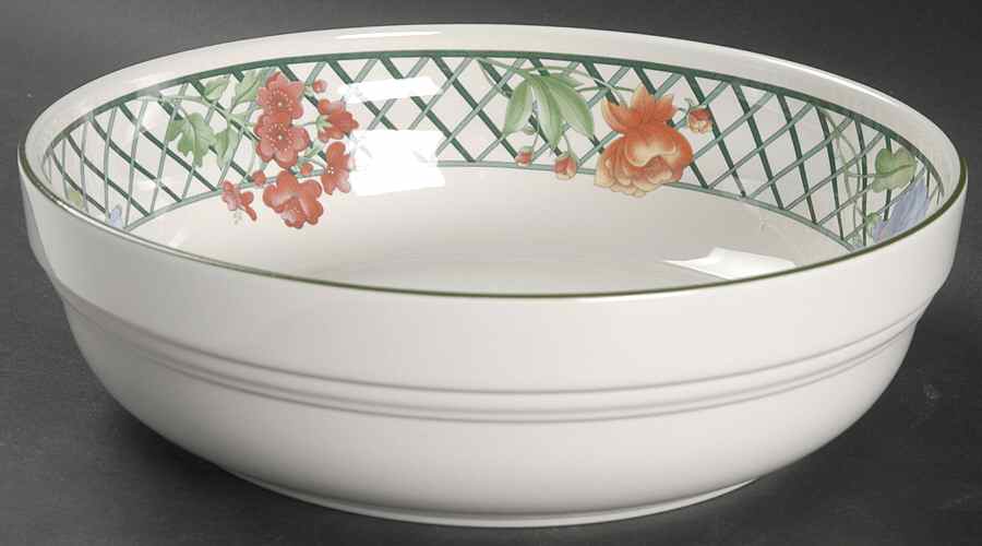 Emerald Garden 9" Round Vegetable Bowl by Sango-1