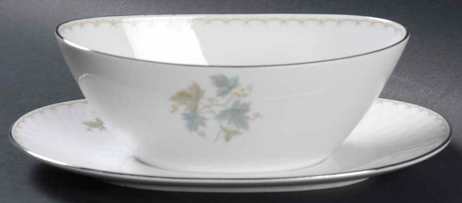 Emily Gravy Boat with Attached Underplate by Sango-1