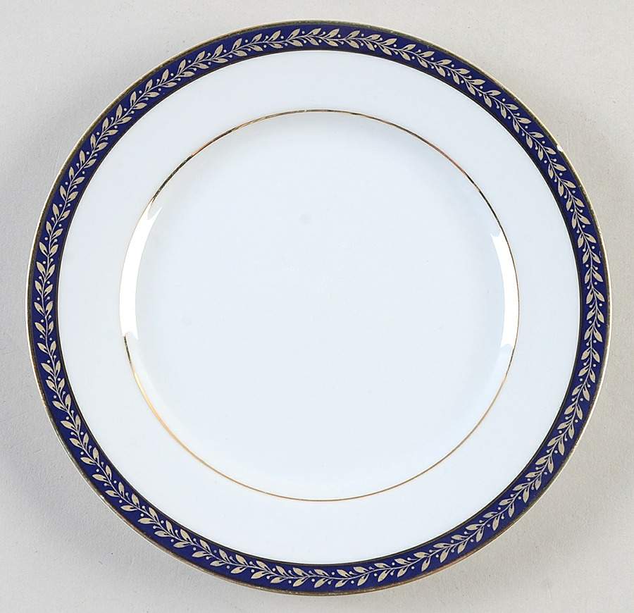 Empress (Cobalt with Gold Design) Salad Plate by Sango-1