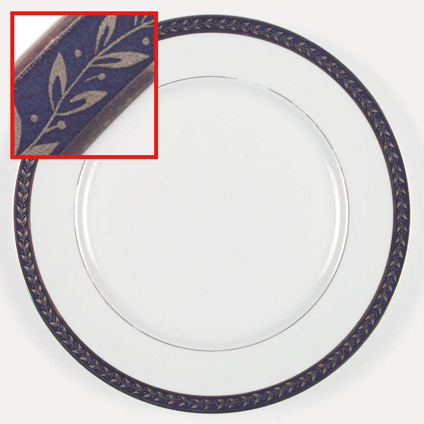 Empress (Cobalt with Gold Design) Dinner Plate by Sango-1