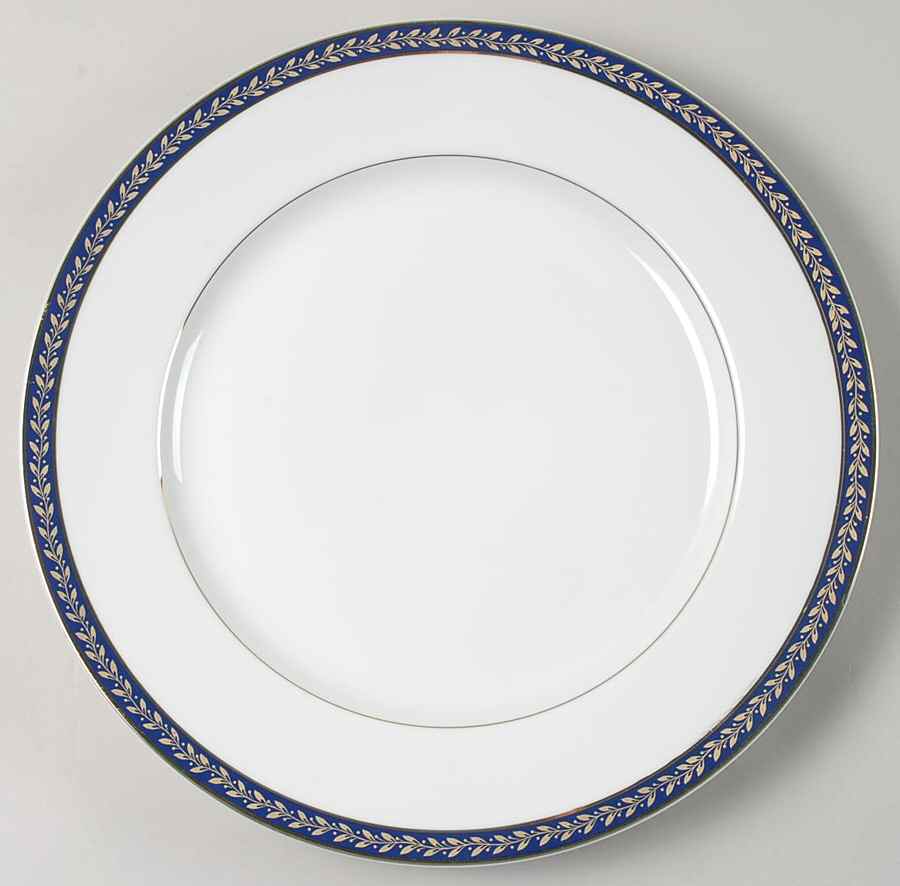 Empress (Cobalt with Gold Design) 12" Chop Plate (Round Platter) by Sango-1