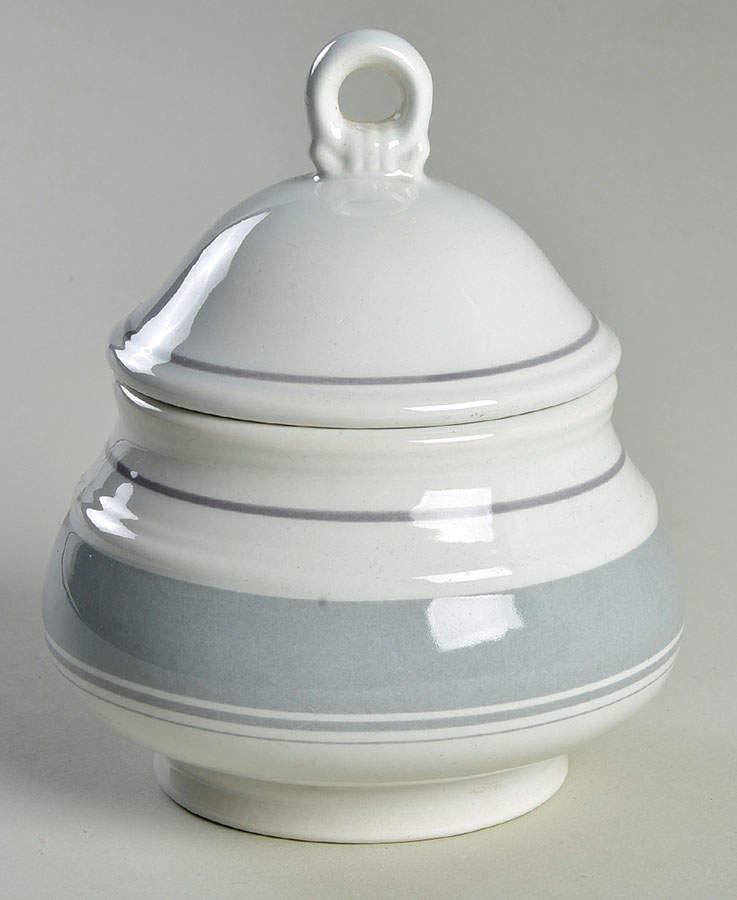 Enchantment Gray Sugar Bowl & Lid by Sango-1