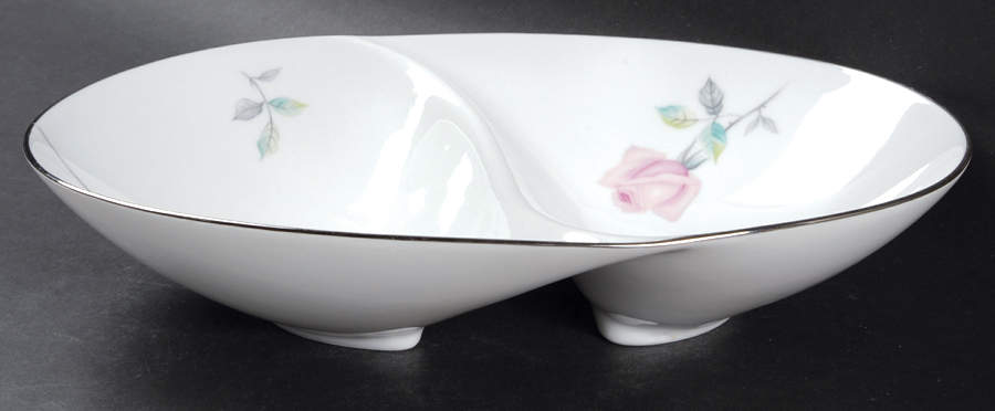 Etude 11" Oval Divided Vegetable Bowl by Sango-1