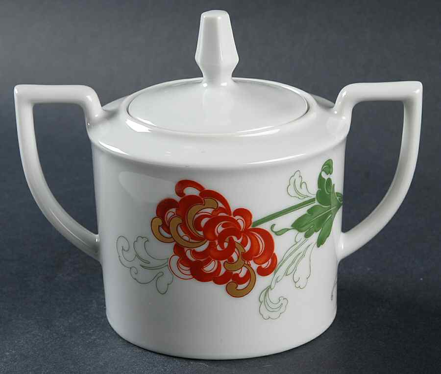 Exquisite Sugar Bowl & Lid by Sango-1
