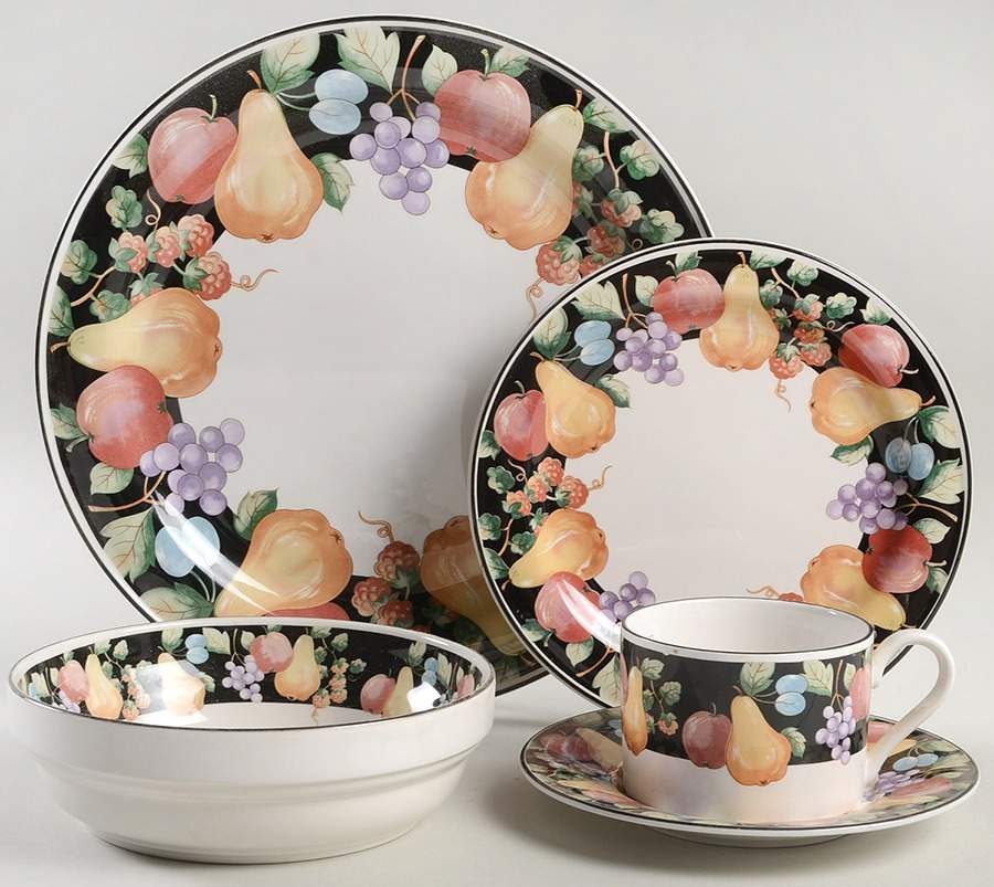 Fanciful Fruit 5 Piece Place Setting by Sango-1