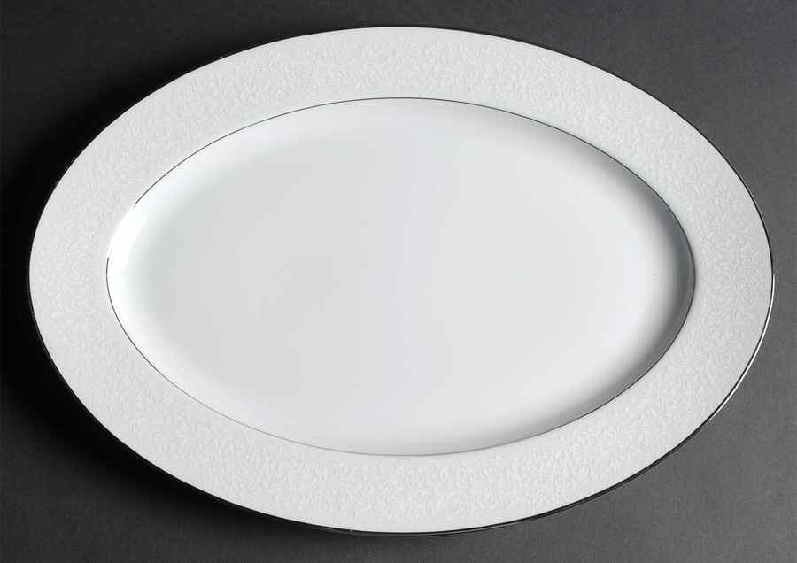 Fairbanks 16" Oval Serving Platter by Sango-1