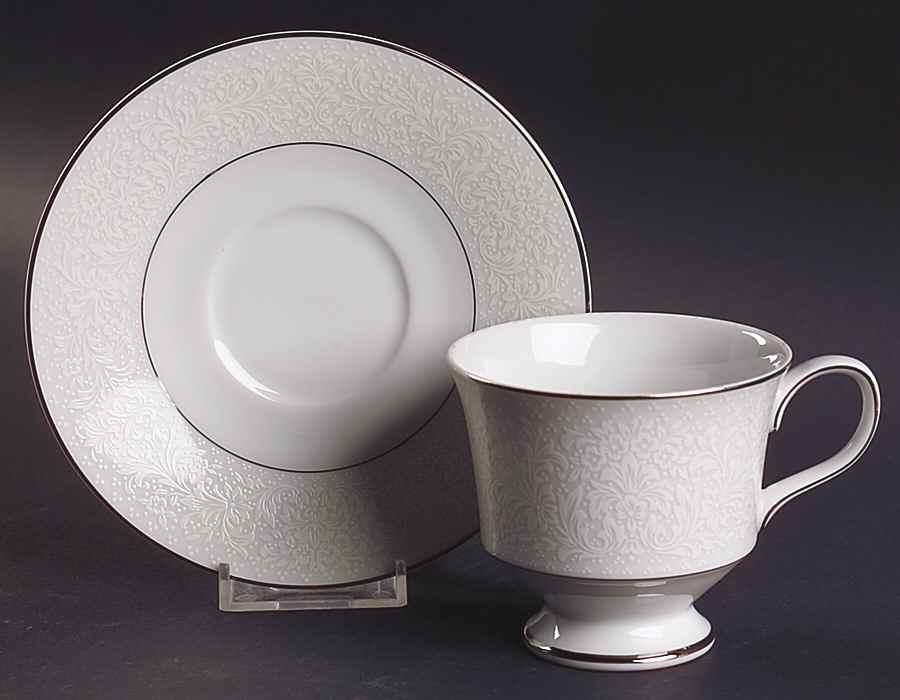 Fairbanks Footed Cup & Saucer Set by Sango-1