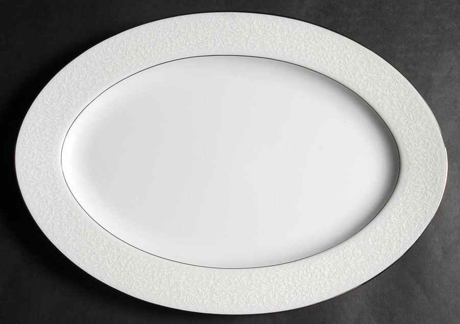 Fairbanks 12" Oval Serving Platter by Sango-1