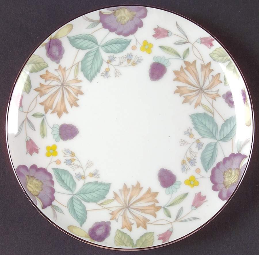 Fantasia (Platinum Trim) Bread & Butter Plate by Sango-1
