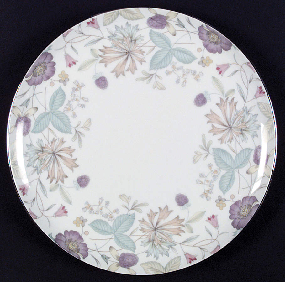 Fantasia (Platinum Trim) Dinner Plate by Sango-1