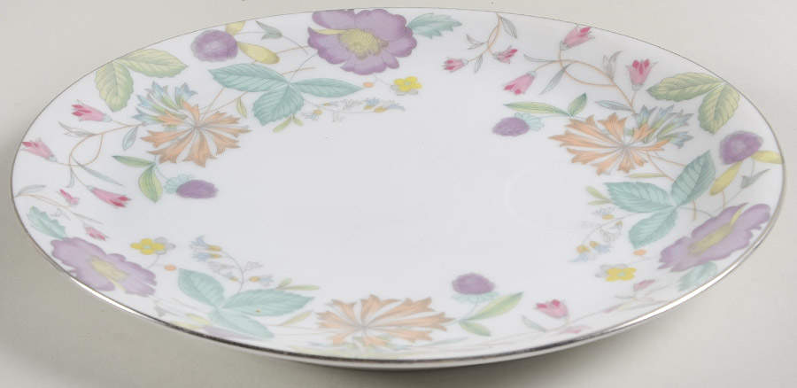 Fantasia (Platinum Trim) Snack Plate by Sango-1