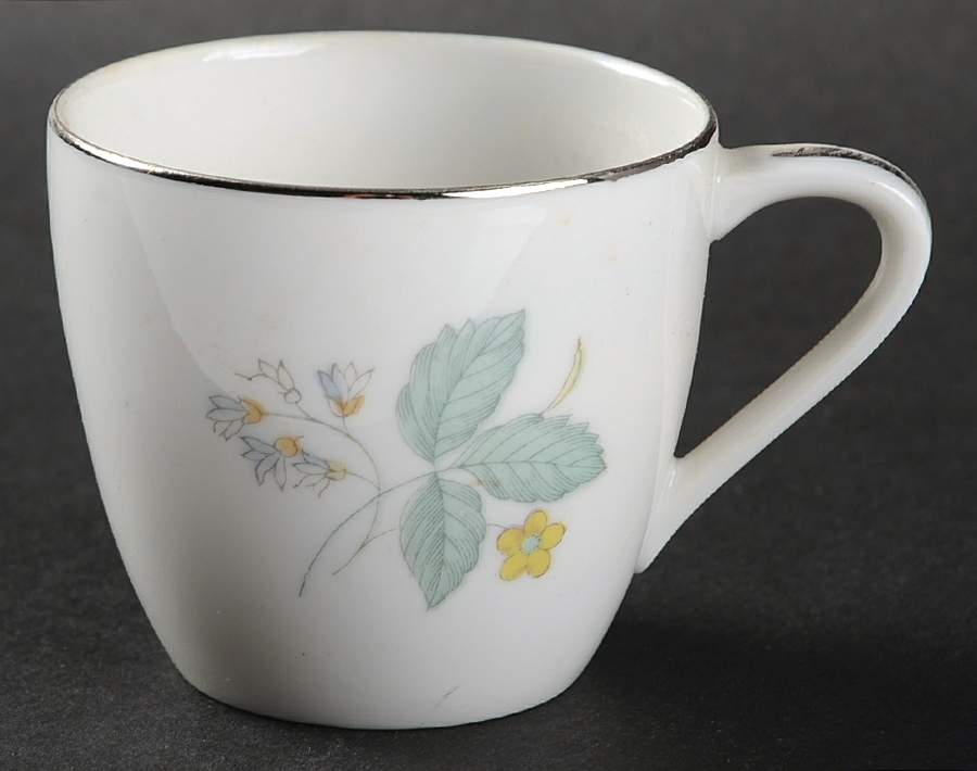 Fantasia (Platinum Trim) Flat Demitasse Cup by Sango-1