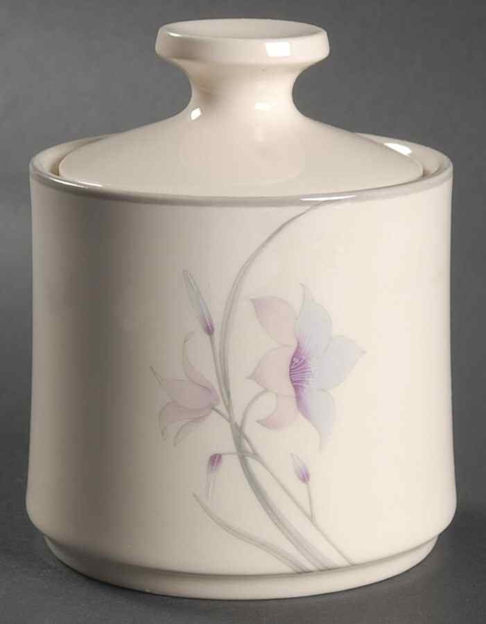 Fantasy (Gray Band) Sugar Bowl & Lid by Sango-1