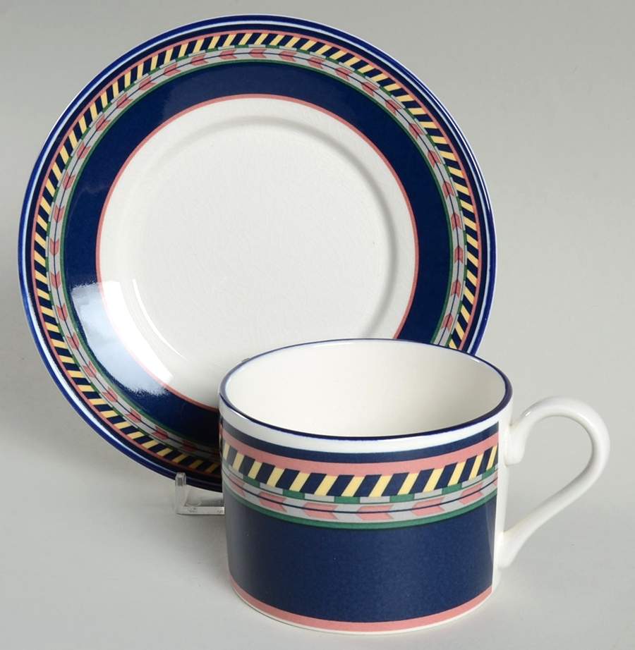 Finlandia Flat Cup & Saucer Set by Sango-1